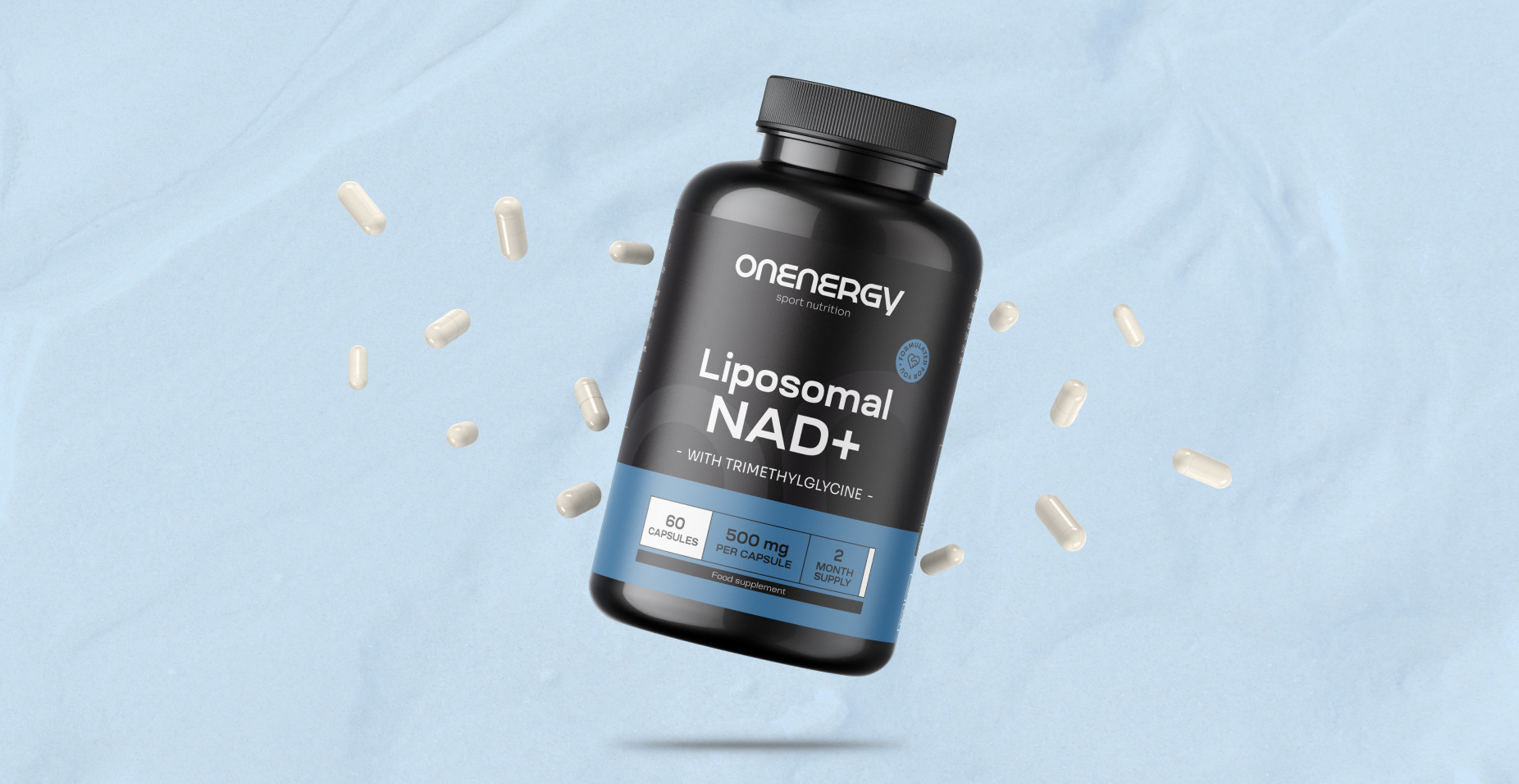 Lipozomální NAD+ 500 mg - s trimethylglycinem
