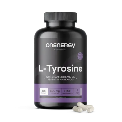 L-Tyrosin 500 mg, 365 kapslí