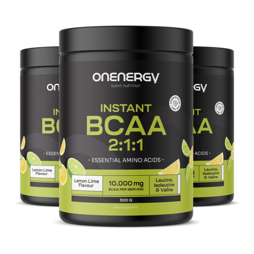 3x BCAA 2:1:1 – citron-limetka, dohromady 1500 g