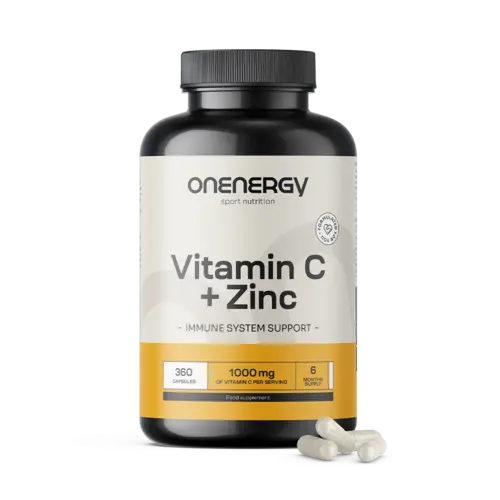 Vitamín C + zinek, 360 kapslí