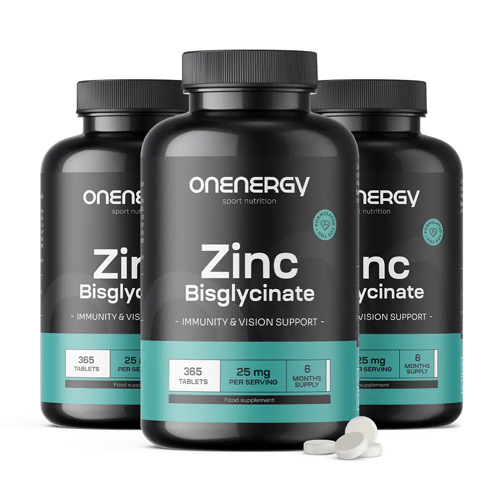 3x Zinek bisglycinát 25 mg