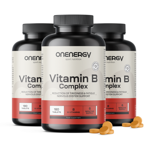 3x Vitamíny B-komplexu, dohromady 540 tablet