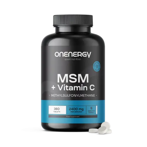 MSM 2400 mg - s vitamínem C, 360 tablet
