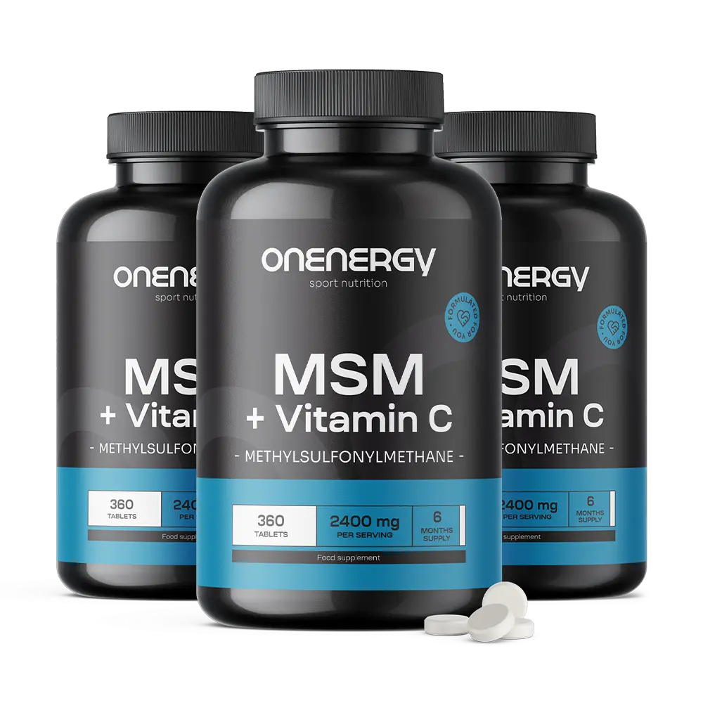 3x MSM 2400 mg - s vitamínem C