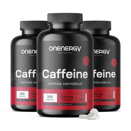 3x Kofein 200 mg, dohromady 1095 tablet