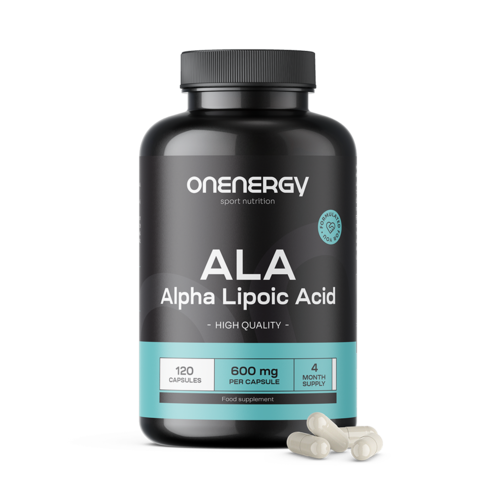 ALA - kyselina alfa-lipoová 600 mg, 120 kapslí