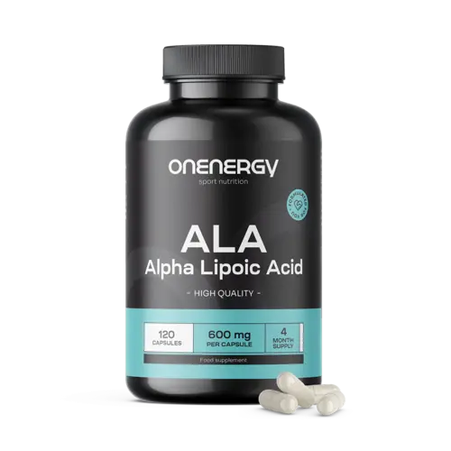 ALA - kyselina alfa-lipoová 600 mg, 120 kapslí