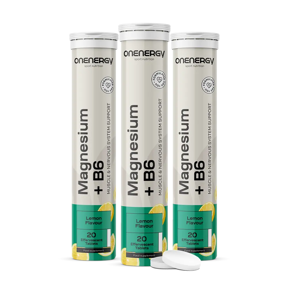 3x Magnézium + vitamín B6 - šumivé tablety