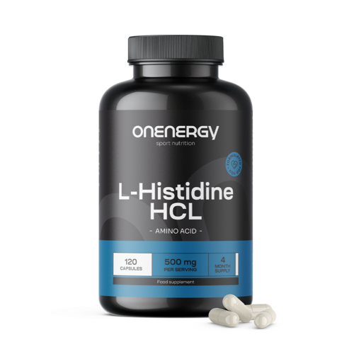 L-histidin HCL 500 mg, 120 kapslí