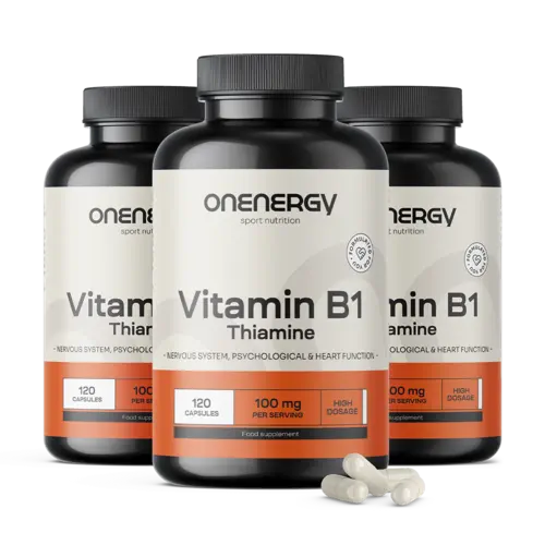 3x Vitamín B1 100 mg, dohromady 360 kapslí
