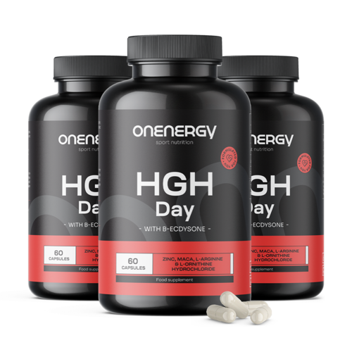 3x HGH Day – Natural HGH Booster, dohromady 180 kapslí