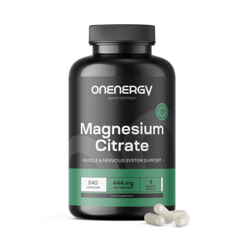 Magnézium citrát 444 mg, 240 kapslí