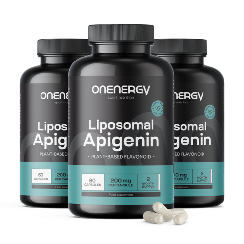 3x Lipozomální apigenin 200 mg, dohromady 180 kapslí