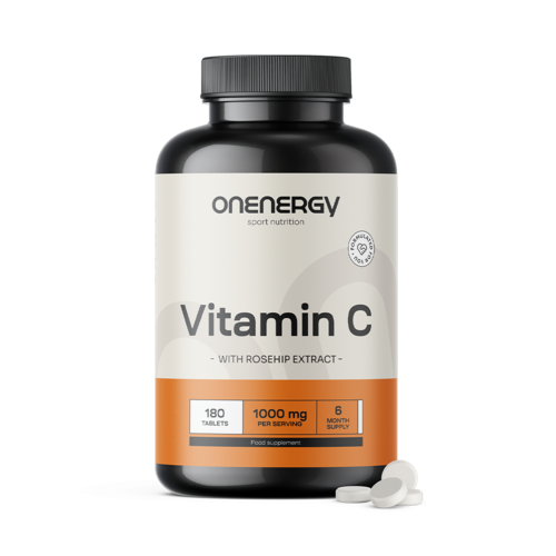 Vitamín C 1000 mg se šípkem, 180 tablet