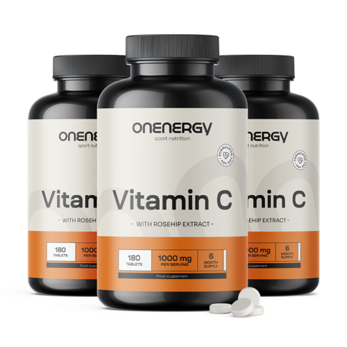 3x Vitamín C 1000 mg se šípkem, dohromady 540 tablet