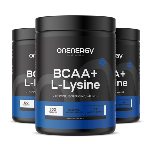 3x BCAA + L-lysin, dohromady 900 tablet