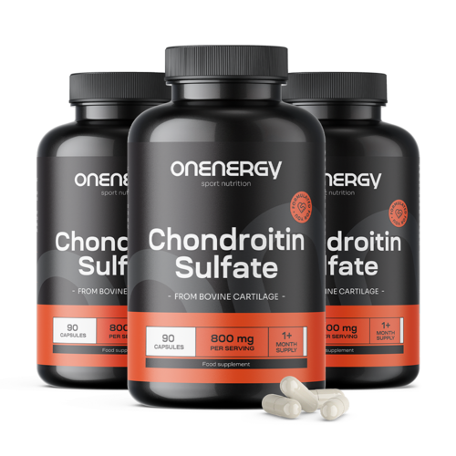 3x Chondroitin sulfát, dohromady 270 kapslí