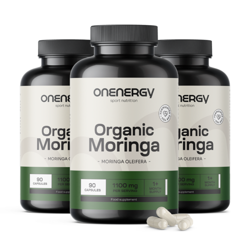 3x BIO Moringa 1100 mg, dohromady 270 kapslí