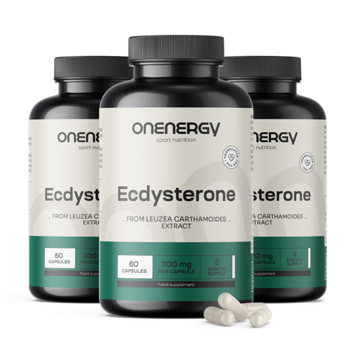 3x Ekdysteron 300 mg, dohromady 180 kapslí