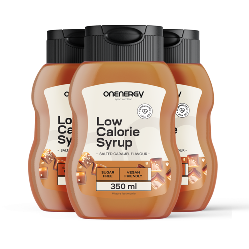 3x Nízkokalorický sirup se sladidly – slaný karamel, dohromady 1050 ml